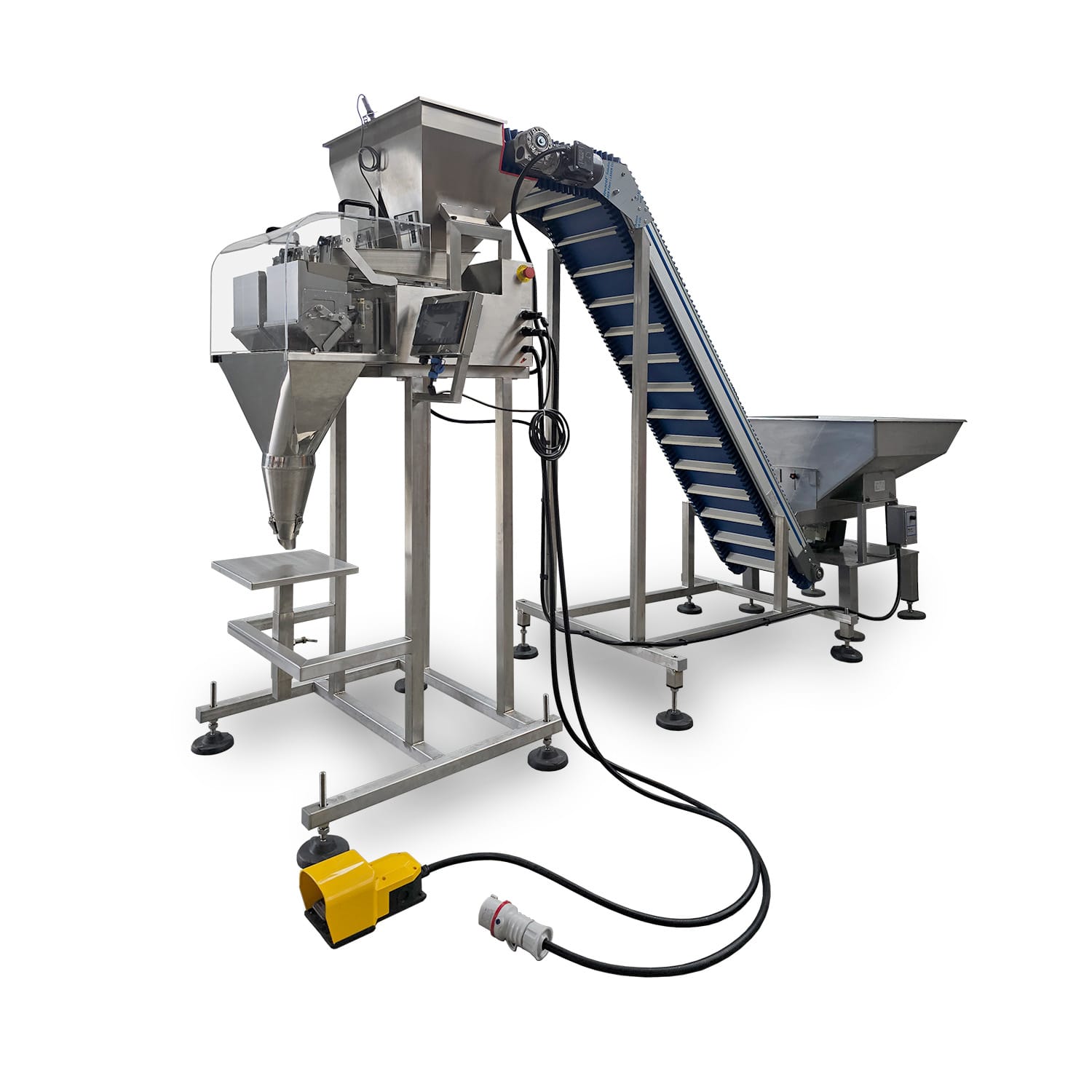 SAL-W30 - Linea confezionamento semiautomatica con pesatrice lineare