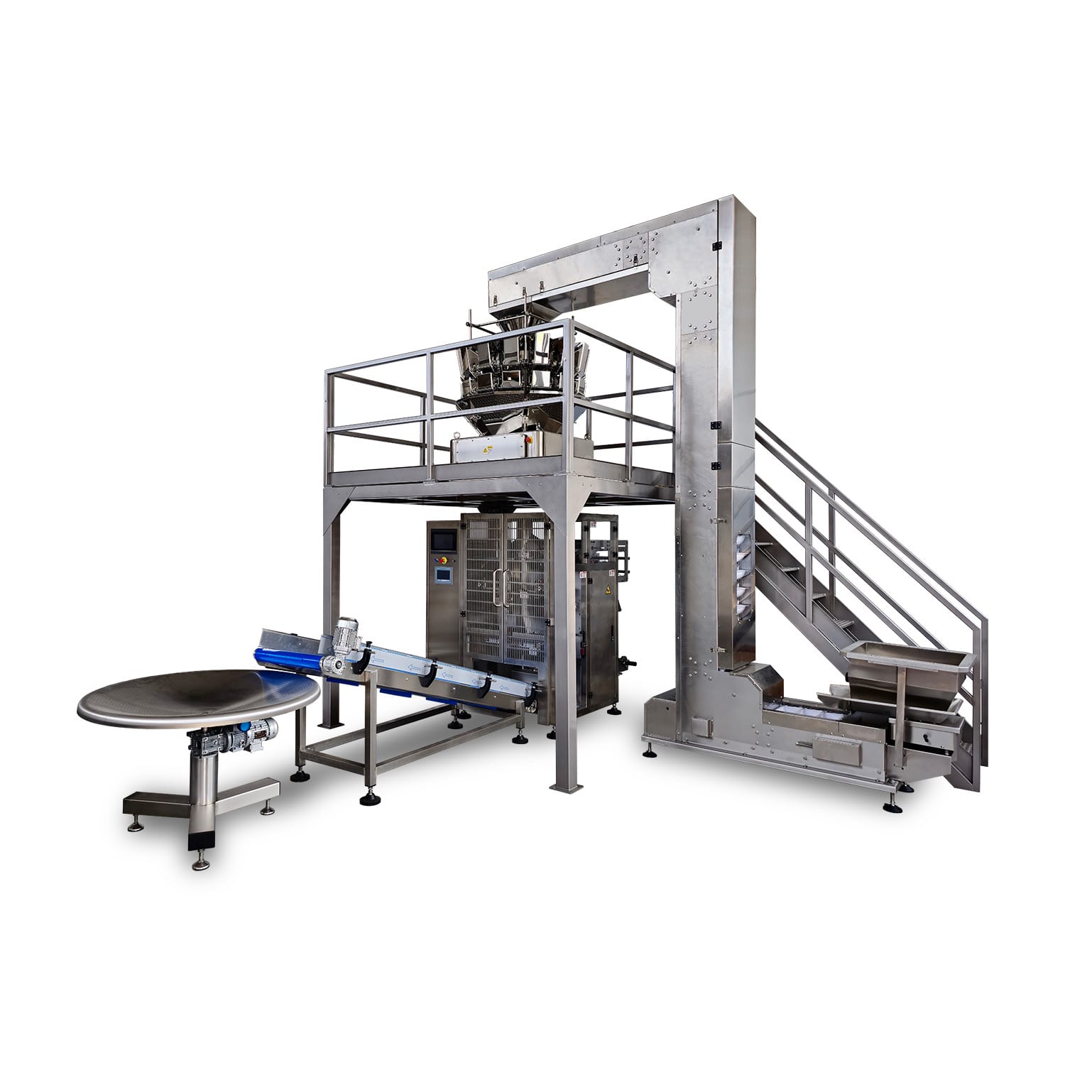 VAL-S3 MW10 Impianto confezionamento verticale VFFS con pesatrice multitesta