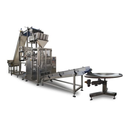 VAL-S3 LW4 Impianto confezionamento verticale VFFS con pesatrice lineare