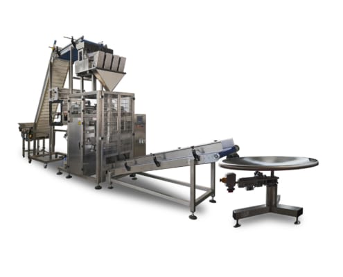 VAL-S3 LW4 Impianto confezionamento verticale VFFS con pesatrice lineare