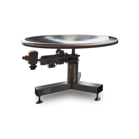 AC-T01 Tavolo rotante motorizzato INOX per accumulo a fine linea