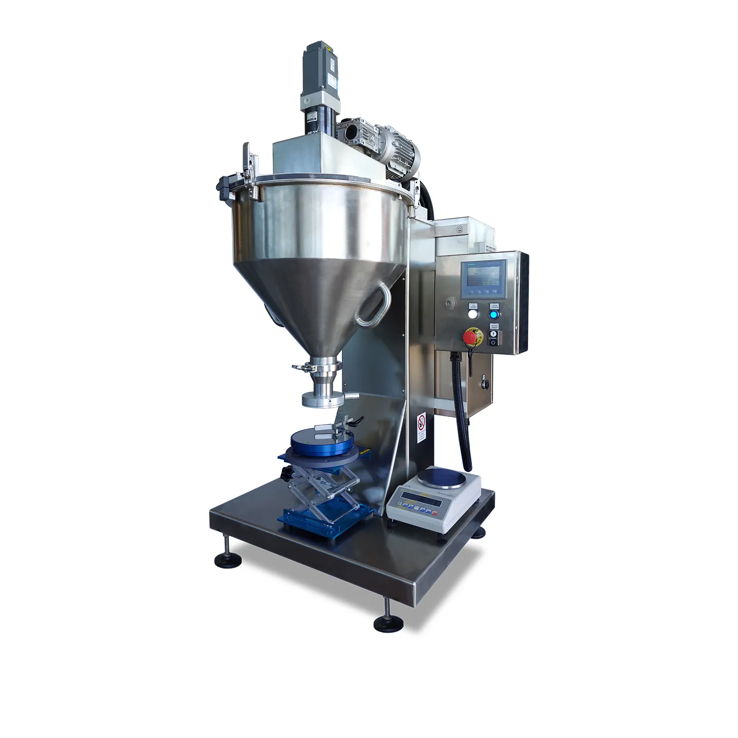 Dosatore polveri volumetrico a coclea da banco - Dosaggio industriale polveri